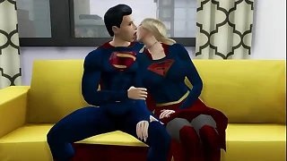 Superhero Se Folla a Supergirl Despues de Derrotar a Los Villanos DC PORN